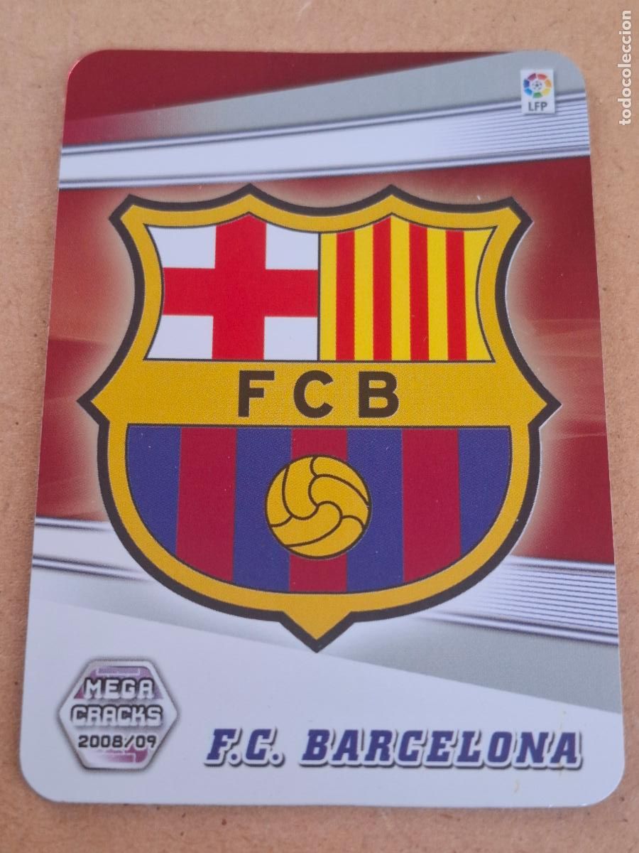 Cromos de f&uacute;tbol: MEGACRACKS 2008 2009 08 09 - PANINI - 55 ESCUDO FC. BARCELONA