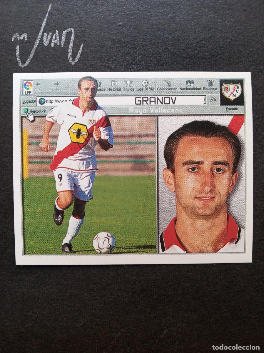 Cromos de f&uacute;tbol: COLOCA GRANOV RAYO VALLECANO BOSNIA ⚽ COLECCIONES ESTE &reg; 2001 2002 LIGA 01 02 SIN PEGAR NUNCA NUEVO