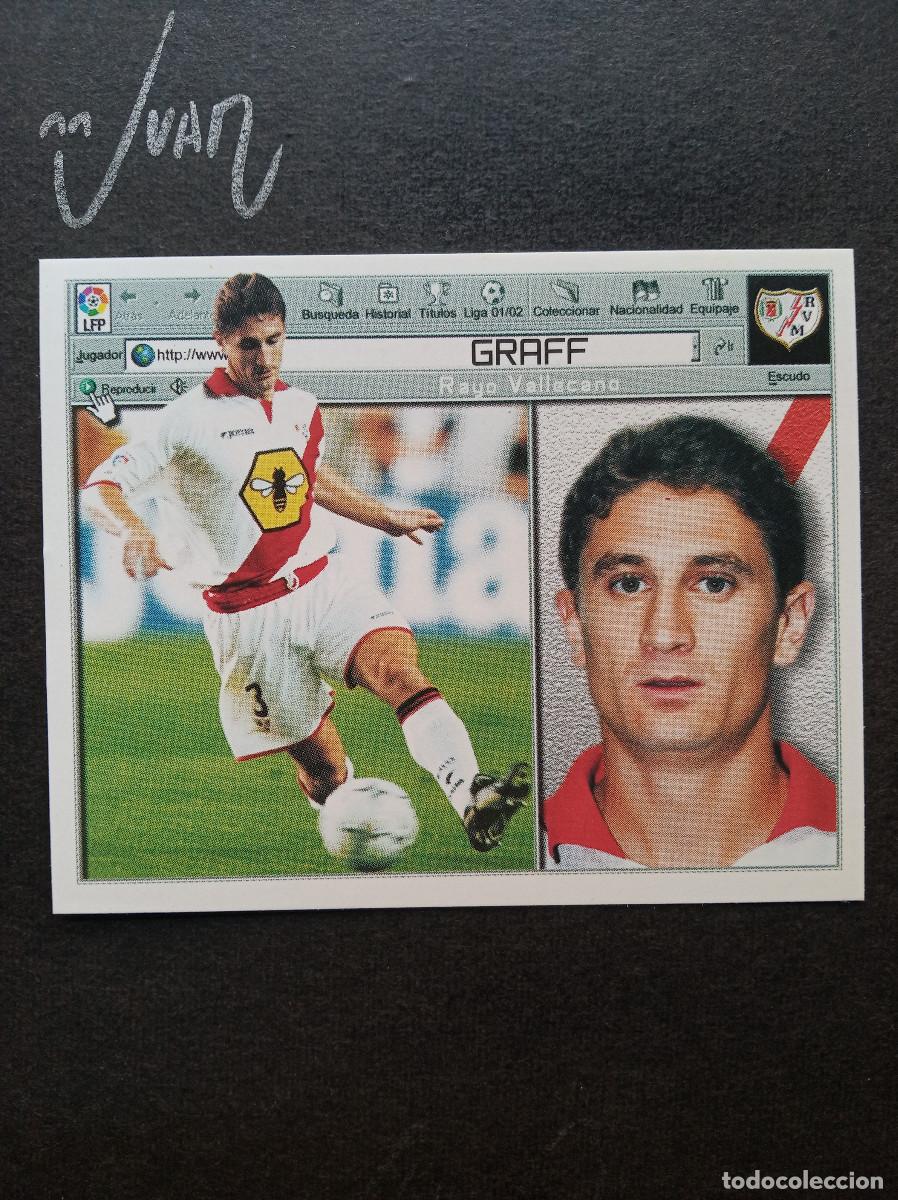 Cromos de f&uacute;tbol: COLOCA GRAFF RAYO VALLECANO ARGENTINA⚽ COLECCIONES ESTE &reg; 2001 2002 LIGA 01 02 SIN PEGAR NUNCA NUEVO
