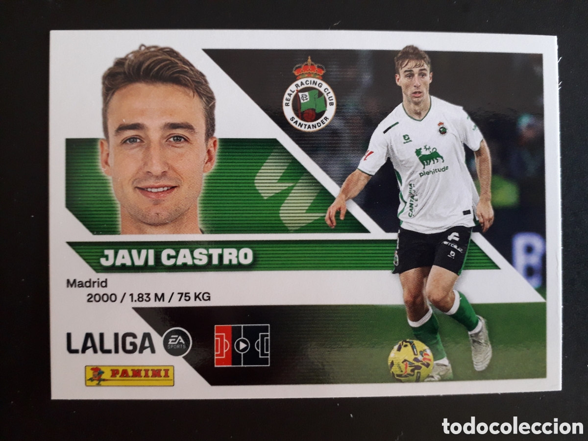 Cromos de f&uacute;tbol: JAVI CASTRO RACING DE SANTANDER N&deg; 8 ED ESTE 2026 2027 26 27 SIN PEGAR PEDIDO M&Iacute;NIMO 3&euro;
