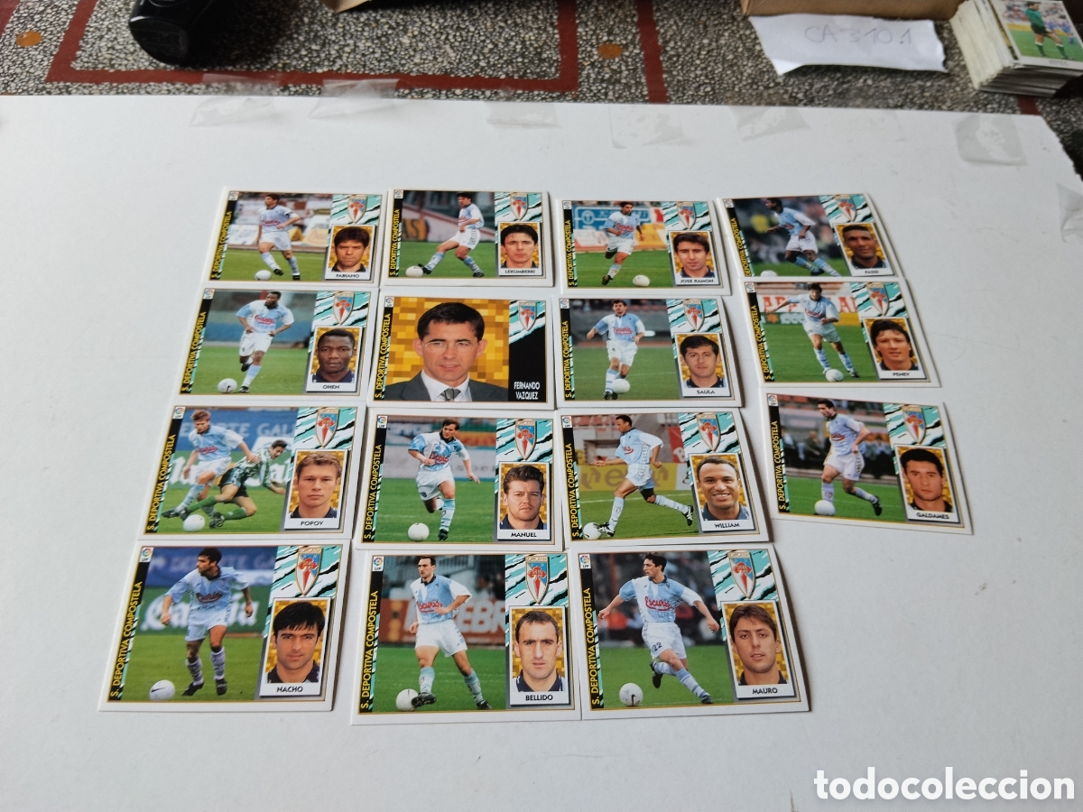 Football Stickers: 15 Cromos Sociedad Deportiva Compostela 1997-1998 Impecables