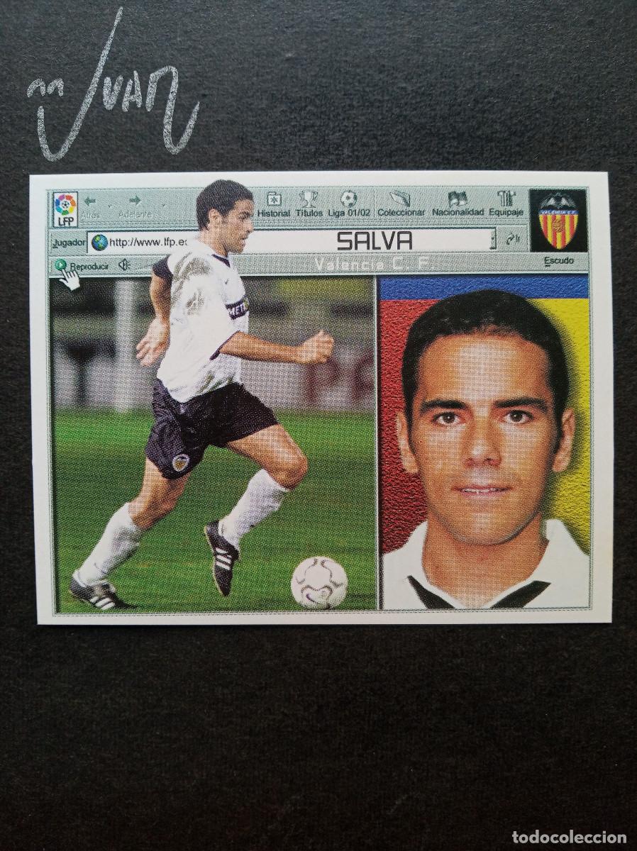 Football Stickers: COLOCA SALVA VALENCIA ESPA&Ntilde;A ⚽ COLECCIONES ESTE &reg; 2001 2002 LIGA 01 02 SIN PEGAR NUNCA PEGADO NUEVO