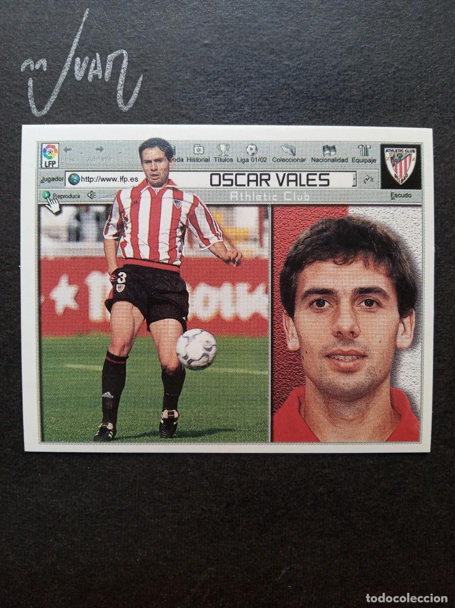 Football Stickers: OSCAR VALES ATHLETIC CLUB BILBAO⚽ COLECCIONES ESTE &reg; 2001 2002 LIGA 01 02 SIN PEGAR NUNCA NUEVO