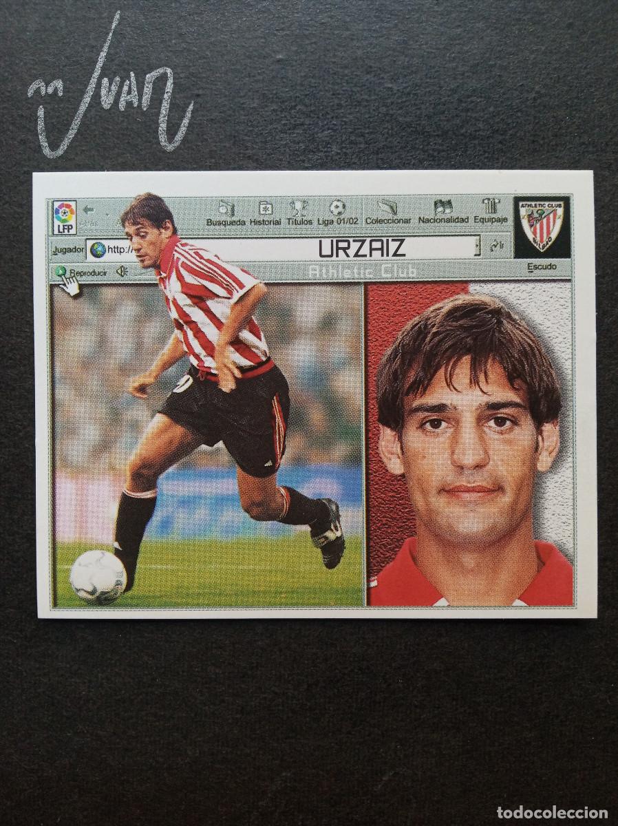 Fu&szlig;ball-Sticker: URZAIZ ATHLETIC CLUB BILBAO ⚽ COLECCIONES ESTE &reg; 2001 2002 LIGA 01 02 SIN PEGAR NUNCA NUEVO