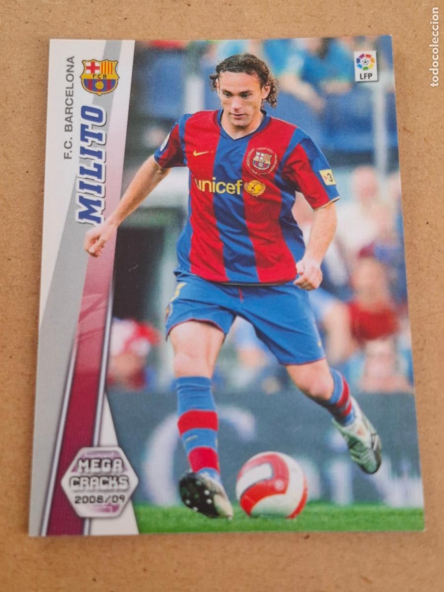 Cromos de f&uacute;tbol: MEGACRACKS 2008 2009 08 09 - PANINI - 59 MILITO - FC. BARCELONA