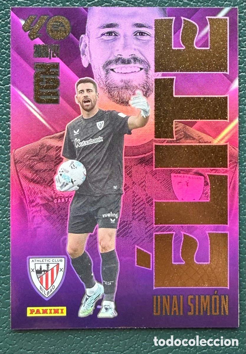 Cartes &agrave; collectionner de Football: 17 UNAI SIMON ATHLETIC DE BILBAO ELITE FICHAS ALBUM MEGACRACKS 2026 2027 MGK 26 27
