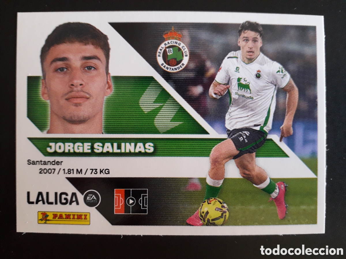 Cartes &agrave; collectionner de Football: JORGE SALINAS RACING DE SANTANDER N&deg; 10 ED ESTE 2026 2027 26 27 SIN PEGAR PEDIDO M&Iacute;NIMO 3&euro;
