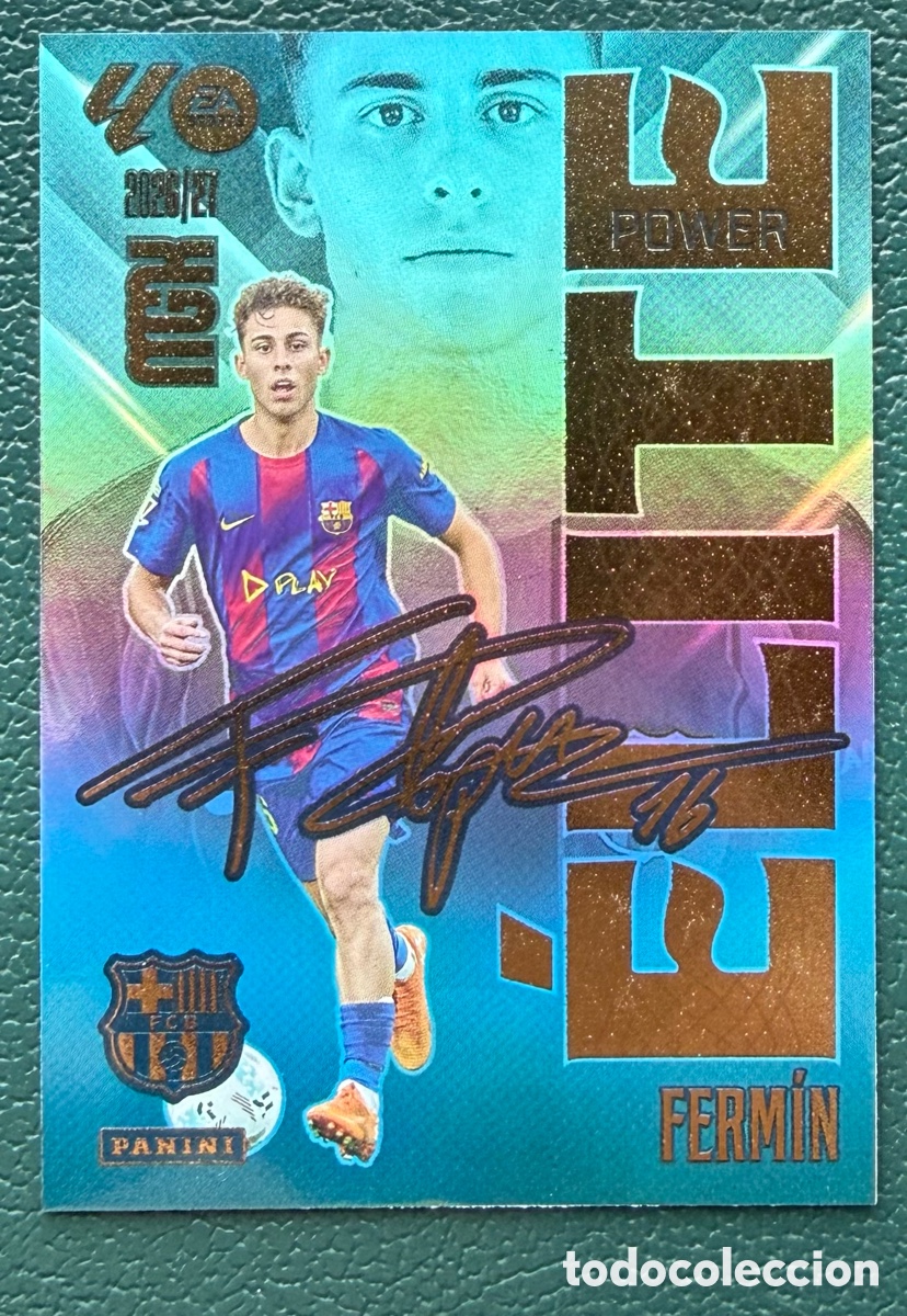 Cartes &agrave; collectionner de Football: 6P FERMIN FC BARCELONA ELITE POWER FICHAS ALBUM MEGACRACKS 2026 2027 MGK 26 27