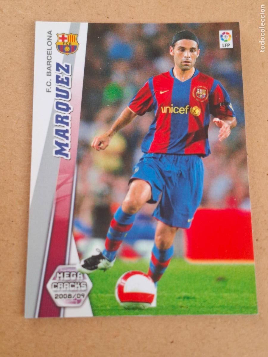 Cartes &agrave; collectionner de Football: MEGACRACKS 2008 2009 08 09 - PANINI - 60 M&Aacute;RQUEZ - FC. BARCELONA