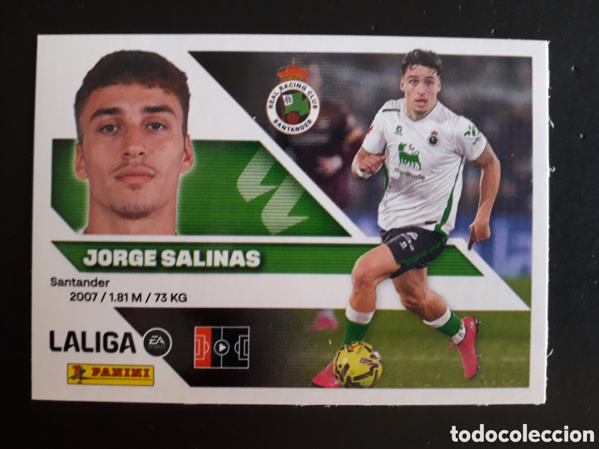 Cartes &agrave; collectionner de Football: JORGE SALINAS RACING DE SANTANDER N&deg; 10 ED ESTE 2026 2027 26 27 SIN PEGAR PEDIDO M&Iacute;NIMO 3&euro;
