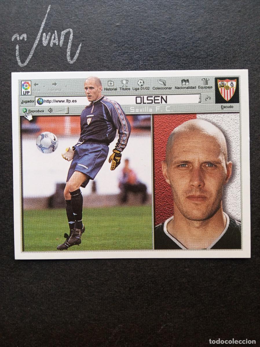Figurine di Calcio: OLSEN SEVILLA FC NORUEGA ⚽ COLECCIONES ESTE &reg; 2001 2002 LIGA 01 02 SIN PEGAR NUNCA NUEVO