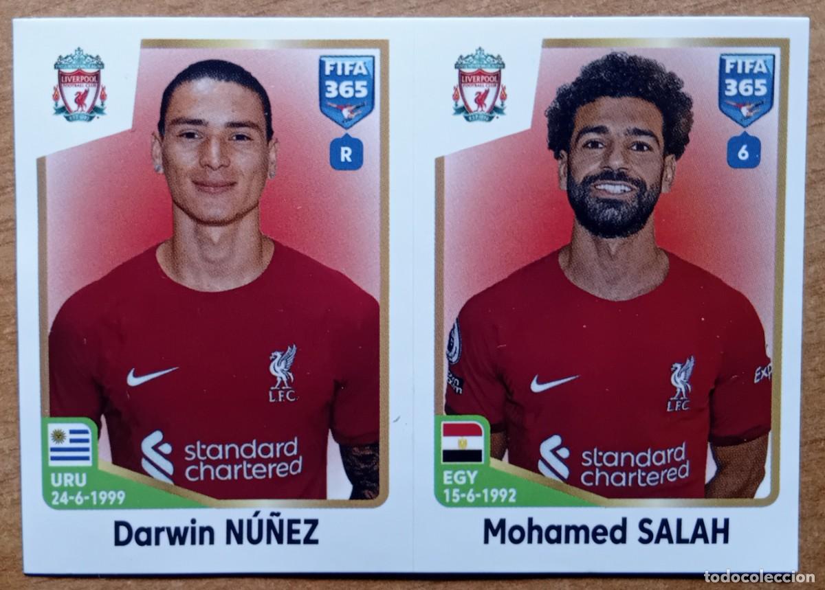 Cartes &agrave; collectionner de Football: Figurina Panini 2022-23 Cromo Fifa 365 2023 Nu&ntilde;ez Salah Liverpool n 82