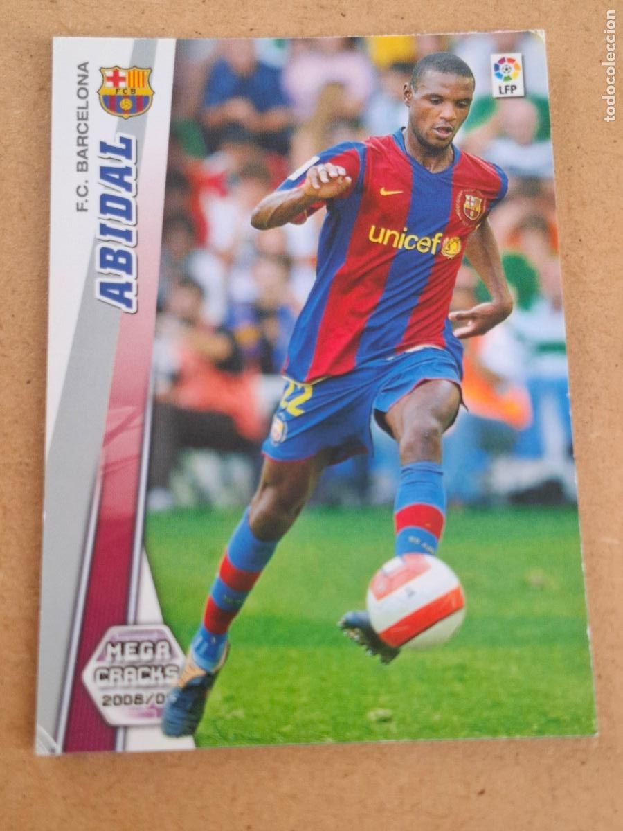 Cartes &agrave; collectionner de Football: MEGACRACKS 2008 2009 08 09 - PANINI - 62 ABIDAL - FC. BARCELONA
