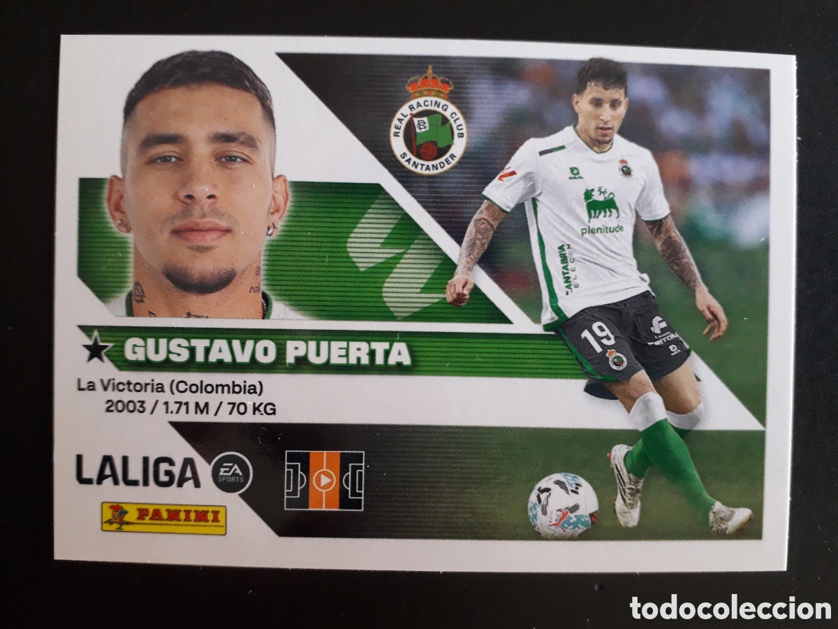 Cartes &agrave; collectionner de Football: GUSTAVO PUERTA RACING DE SANTANDER N&deg; 12 ED ESTE 2026 2027 26 27 SIN PEGAR PEDIDO M&Iacute;NIMO 3&euro;
