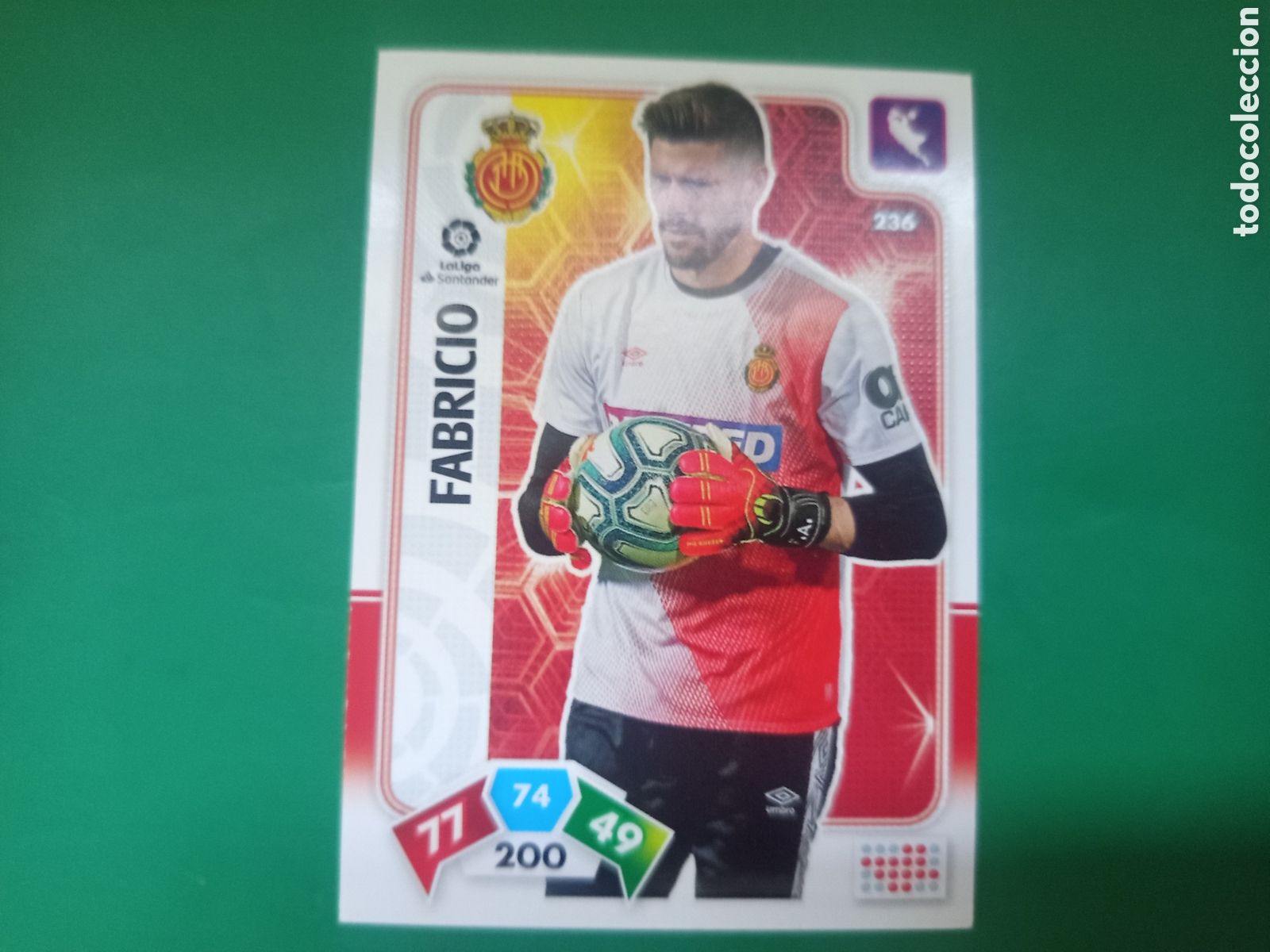 Cartes &agrave; collectionner de Football: ❇️ CROMO ⚽ CARD FABRICIO MALLORCA N&ordm; 236 ADRENALYN 2019 2020 19 20 PANINI ❇️