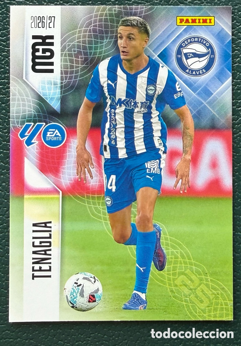 Football Stickers: 23 TENAGLIA DEPORTIVO ALAVES FICHAS ALBUM MEGACRACKS 2026 2027 MGK 26 27