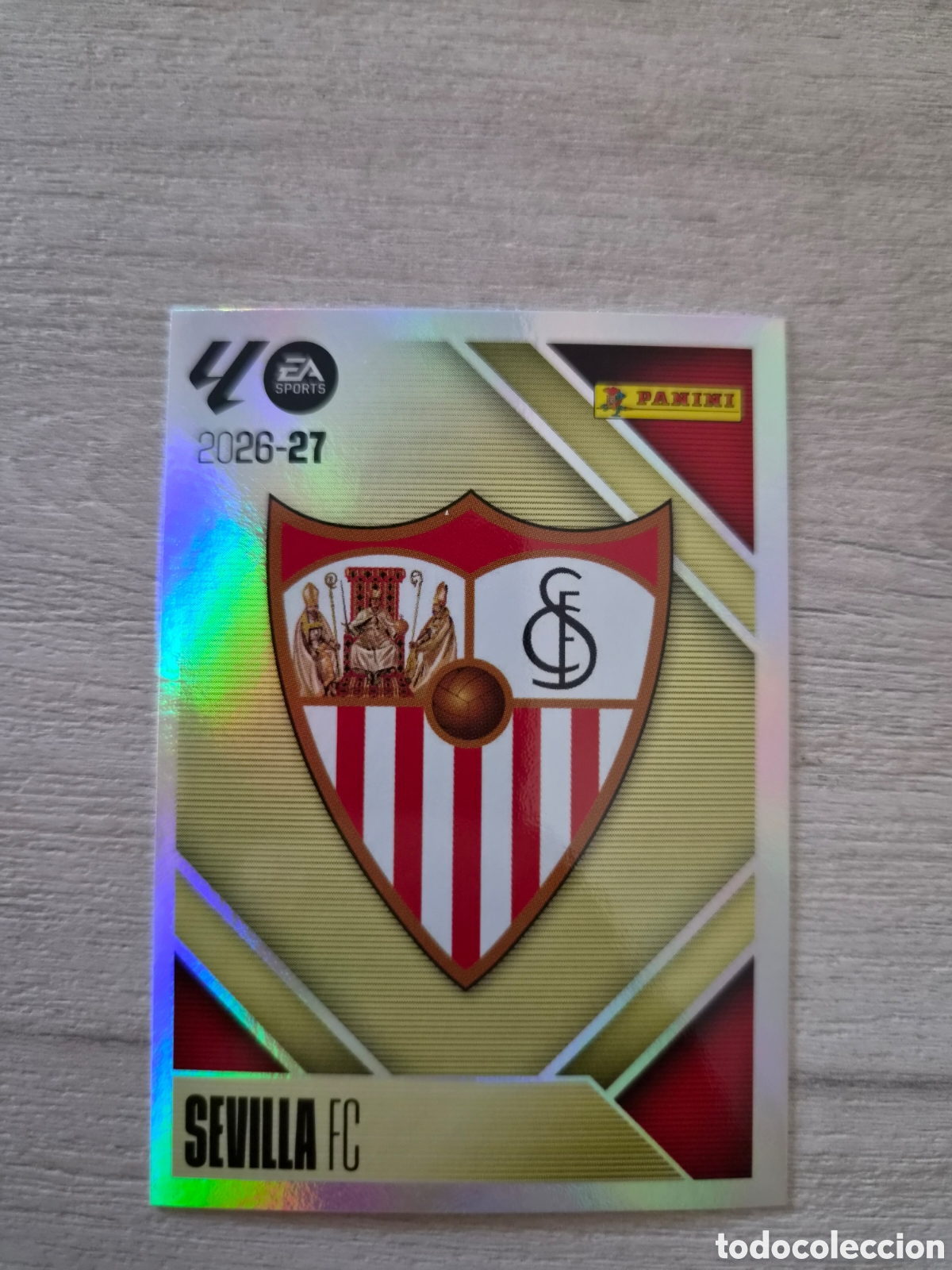 Football Stickers: N&deg;1 Sevilla Escudo Liga Este 26/27