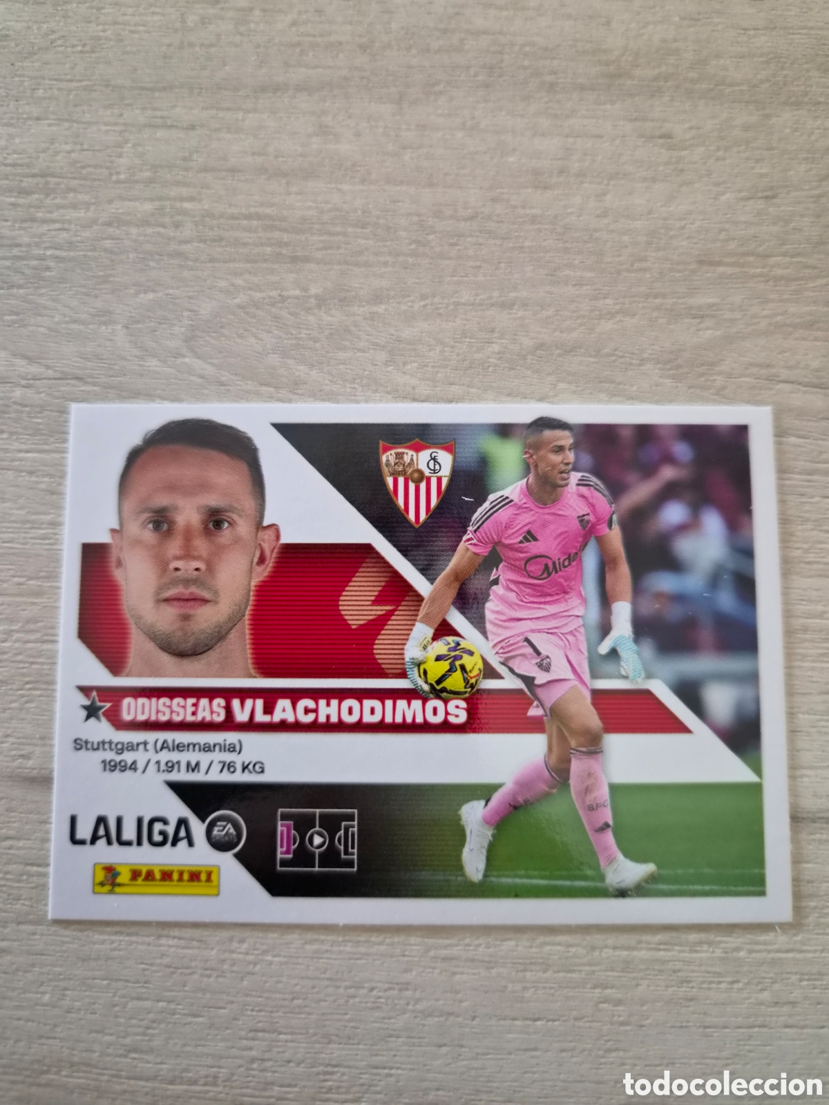 Football Stickers: N&deg;3 Sevilla Vlachodimos Liga Este 26/27