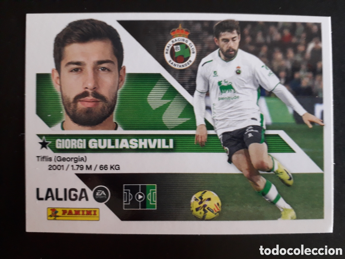 Cromos de f&uacute;tbol: GULIASHVILI RACING DE SANTANDER N&deg; 17 ED ESTE 2026 2027 26 27 SIN PEGAR PEDIDO M&Iacute;NIMO 3&euro;