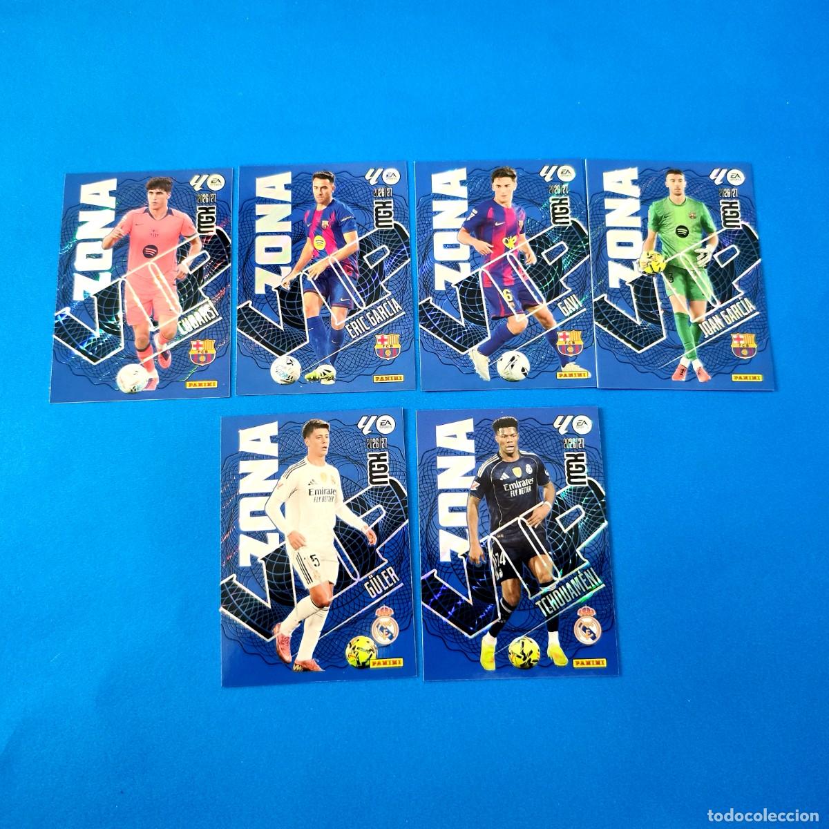 Football Stickers: Megacracks 2026 2027 / 26 27 Zona Vip G&uuml;ler Tchouam&eacute;ni Eric Joan Garc&iacute;a Gavi Cubars&iacute;