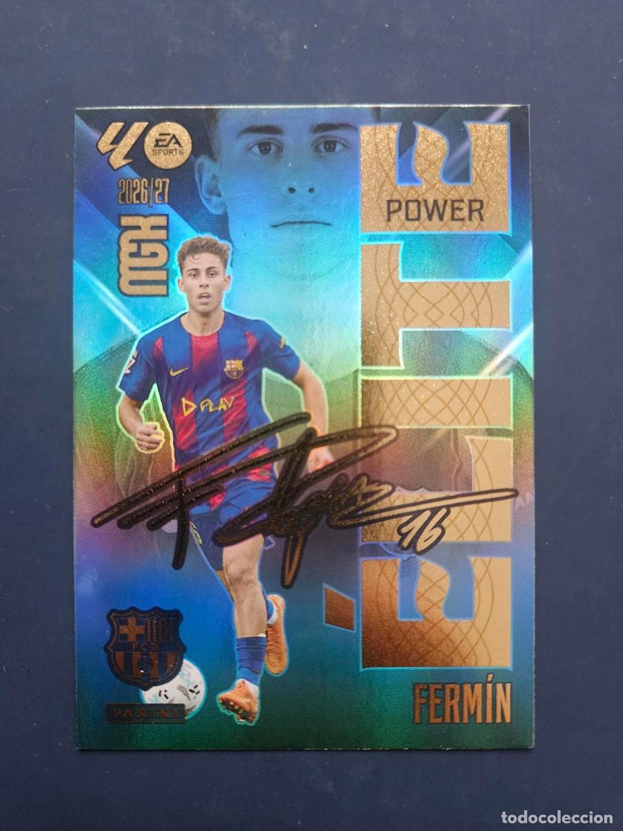 Football Stickers: 6P FERMIN BARCELONA ELITE POWER MGK MEGACRACKS 26 27 2026 2027