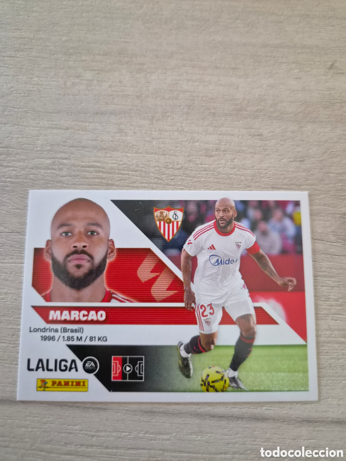 Football Stickers: N&deg;9B Sevilla Marcao Liga Este 26/27