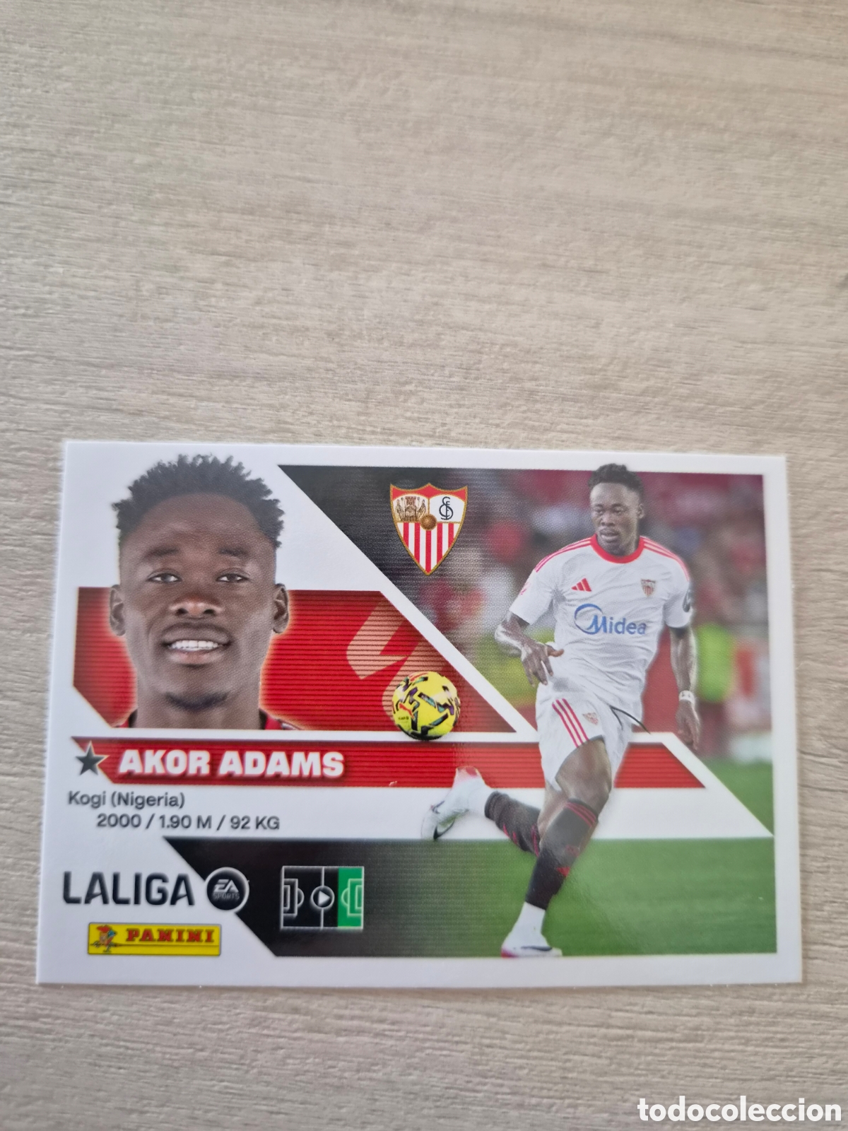 Cromos de Futebol: N&deg;19 Sevilla Akor Adams Liga Este 26/27