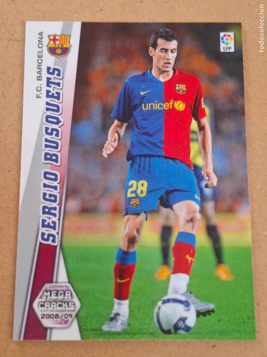 Cromos de Futebol: MEGACRACKS 2008 2009 08 09 - PANINI - 68 BIS SERGIO BUSQUETS ( ROOKIE ) - FC. BARCELONA