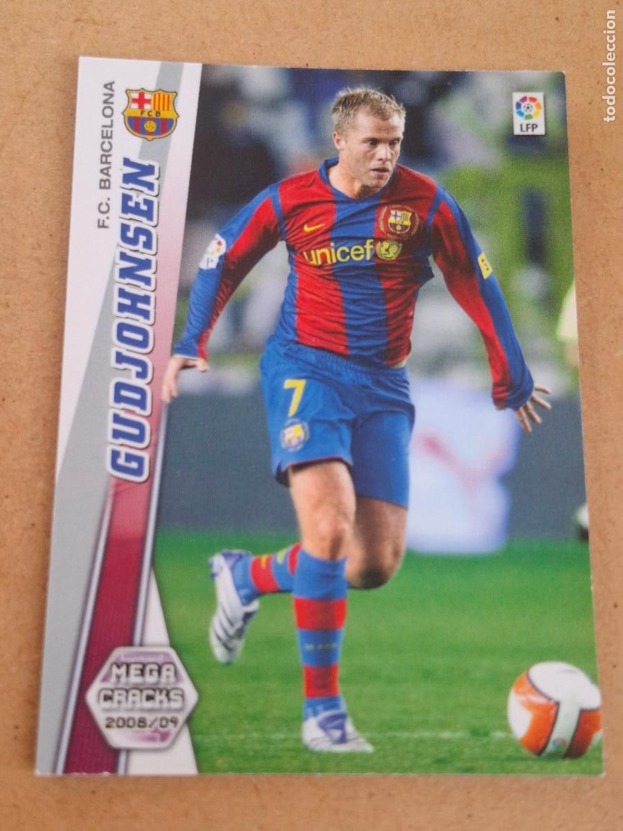 Cromos de f&uacute;tbol: MEGACRACKS 2008 2009 08 09 - PANINI - 69 GUDJOHNSEN - FC. BARCELONA
