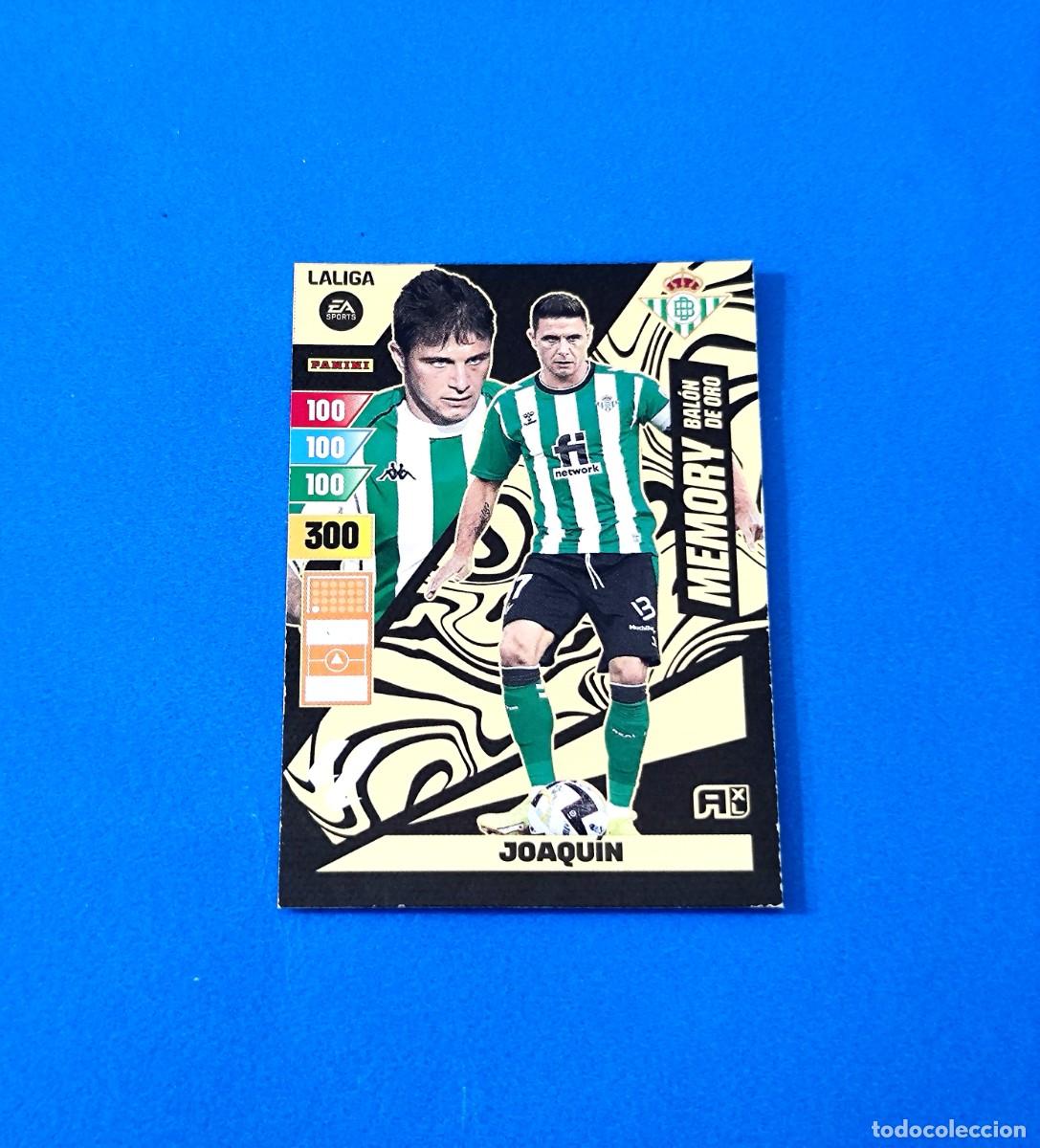 Cromos de f&uacute;tbol: Adrenalyn 2023 2024 / 23 24 Memory Bal&oacute;n de Oro Joaqu&iacute;n Betis