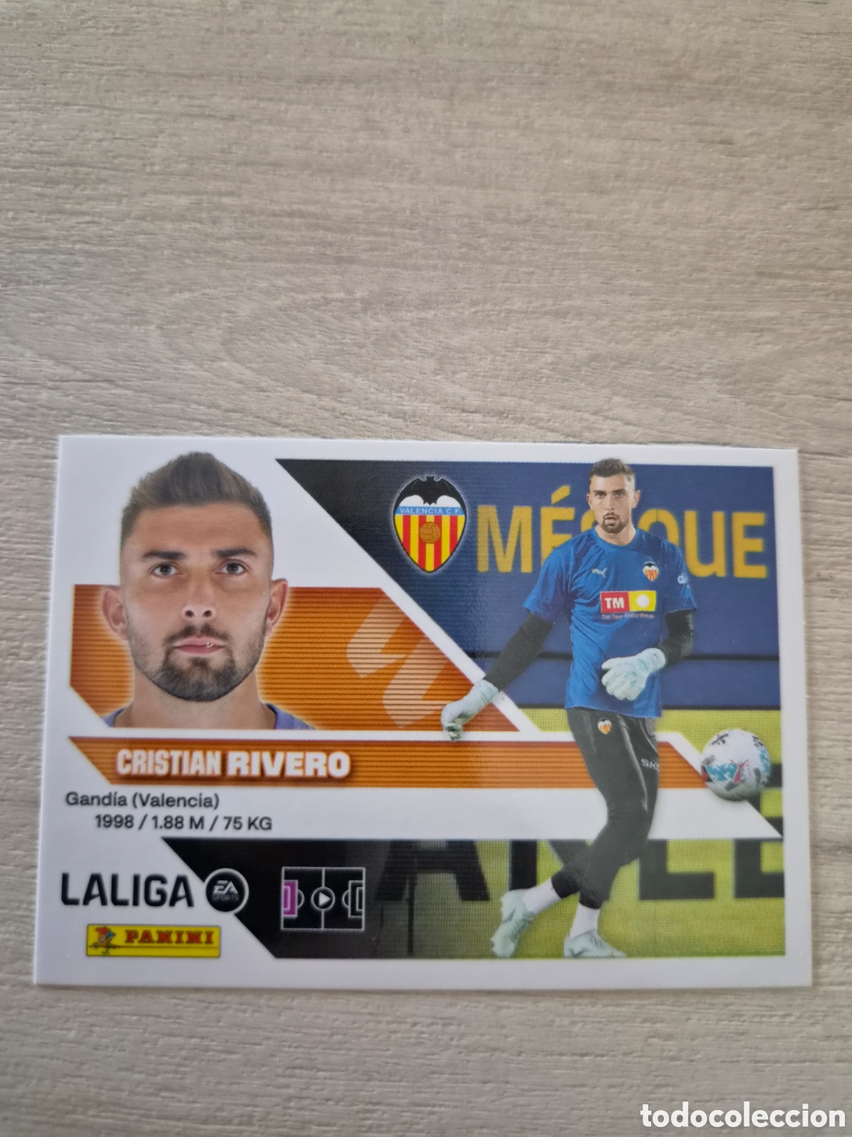 Cromos de f&uacute;tbol: N&deg;4 Valencia Rivero Liga Este 26/27