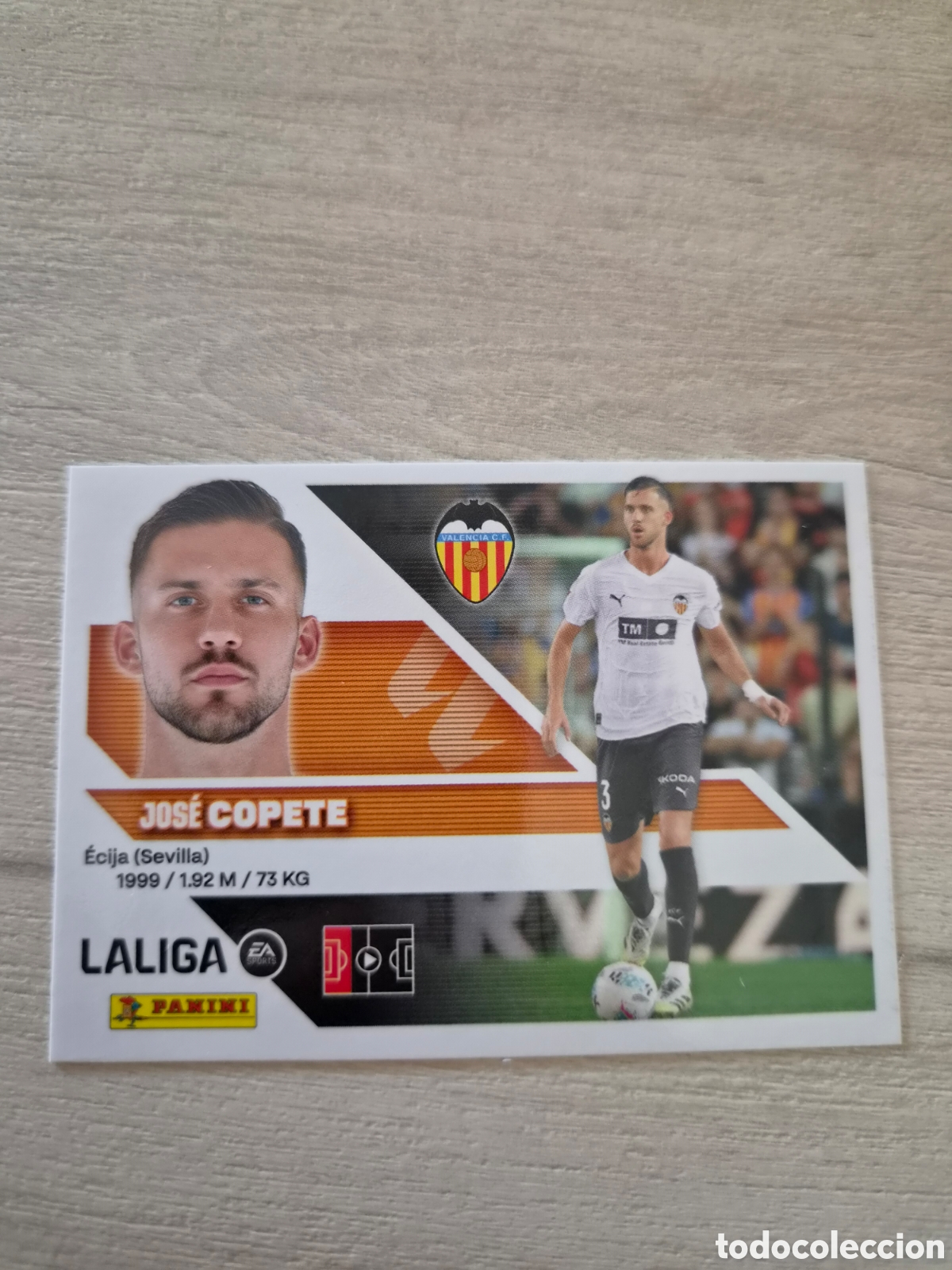 Cromos de f&uacute;tbol: N&deg;6 Valencia Copete Liga Este 26/27