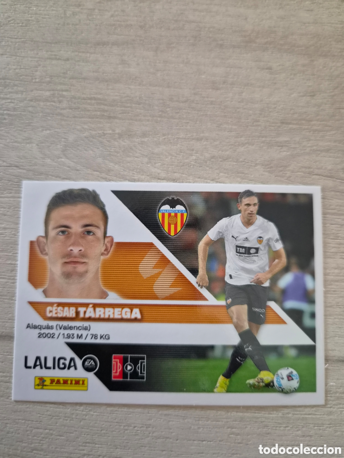 Cromos de f&uacute;tbol: N&deg;7 Valencia Tarrega Liga Este 26/27