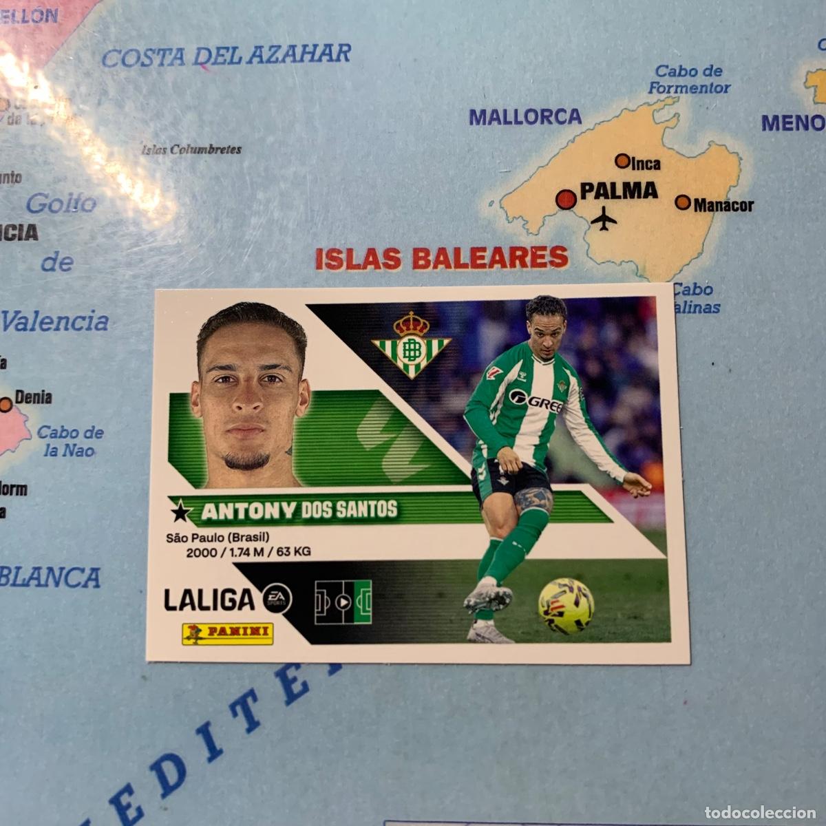 Cromos de f&uacute;tbol: Antony n&uacute;mero 18 del Betis cromo liga este 26-27 2026-2027