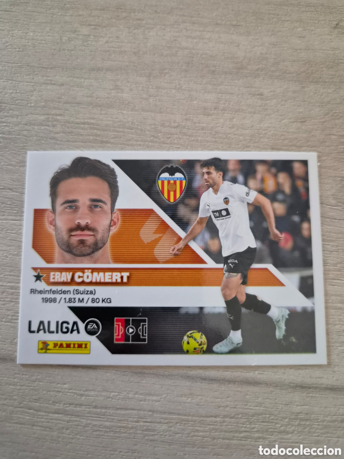 Cromos de f&uacute;tbol: N&deg;8 Valencia C&ouml;mert Liga Este 26/27