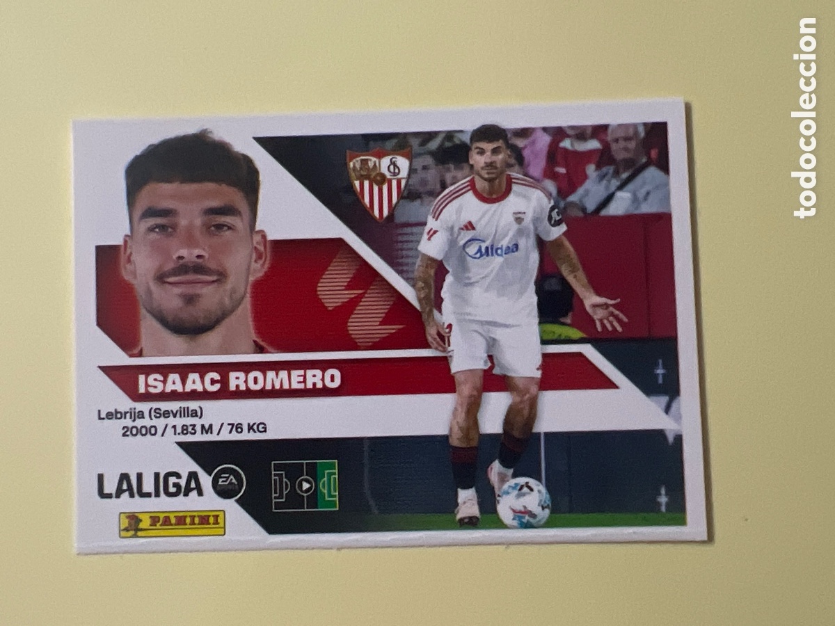 Cromos de f&uacute;tbol: C3238. CROMO FUTBOL ISAAC ROMERO SEVILLA F.C. SIN PEGAR N&ordm; 20 LIGA ESTE 2026-2027/26-27 PANINI
