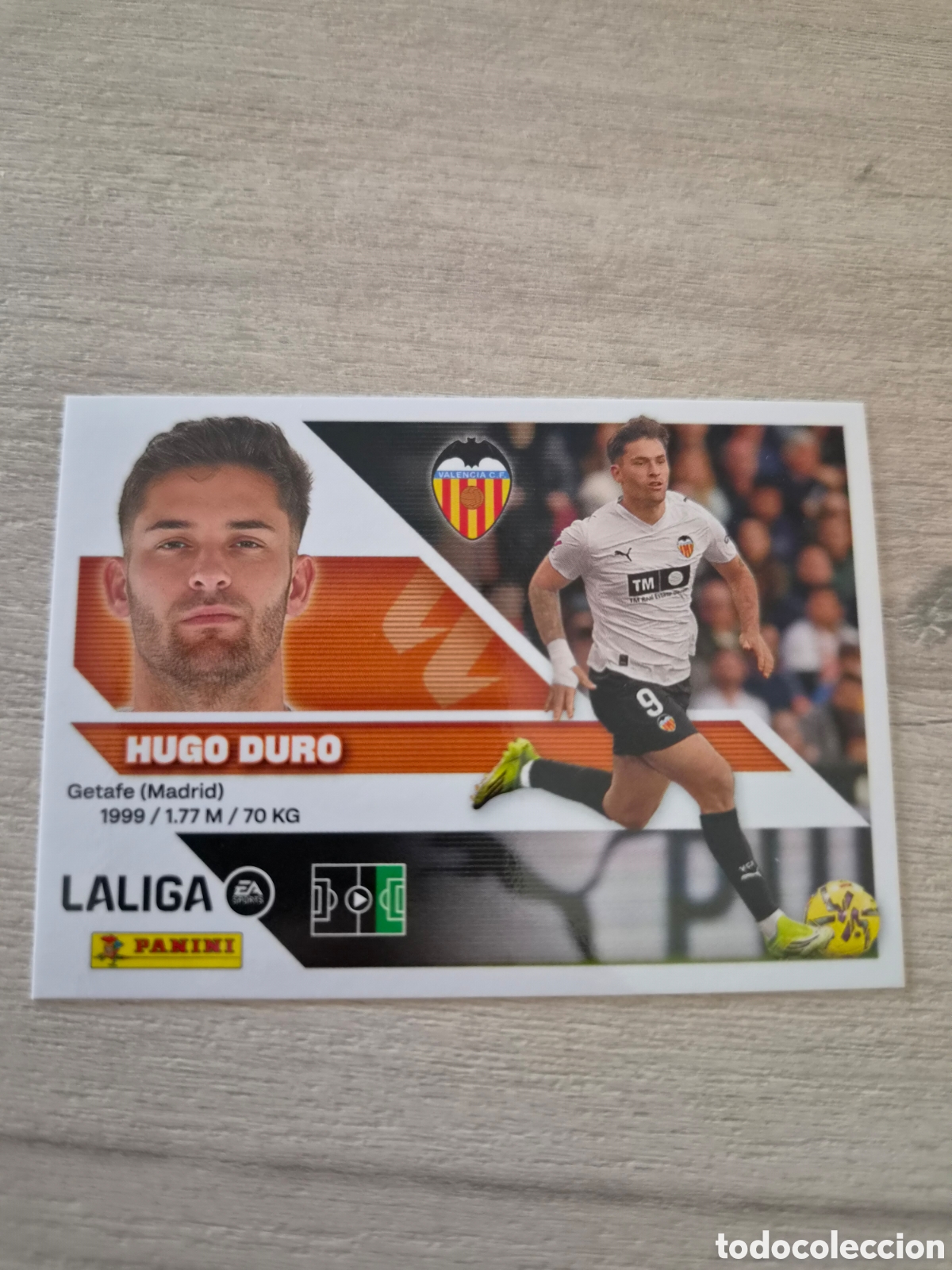 Fu&szlig;ball-Sticker: N&deg;17 Valencia Hugo Duro Liga Este 26/27