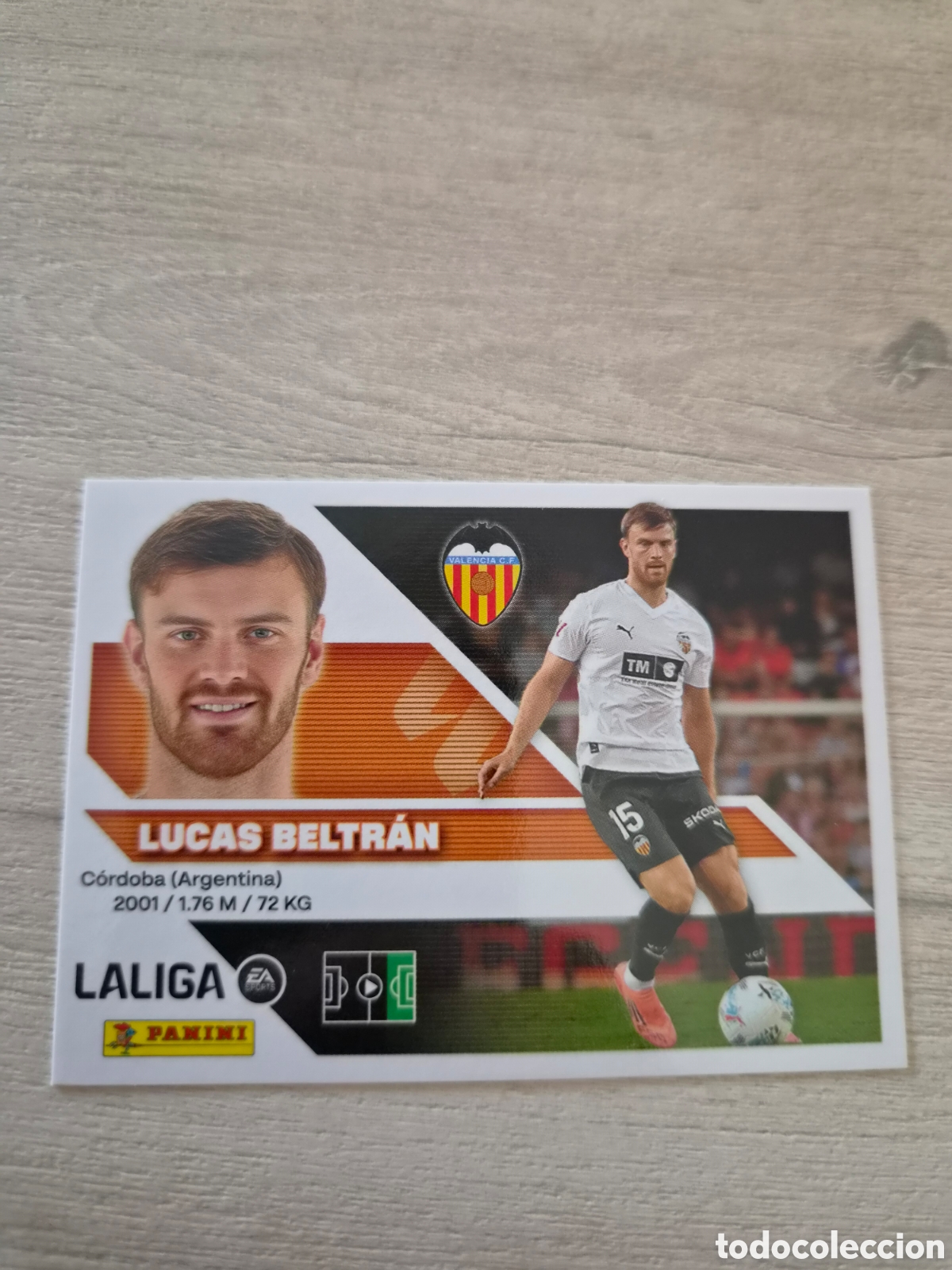 Fu&szlig;ball-Sticker: N&deg;20B Valencia Lucas Beltr&aacute;n Liga Este 26/27
