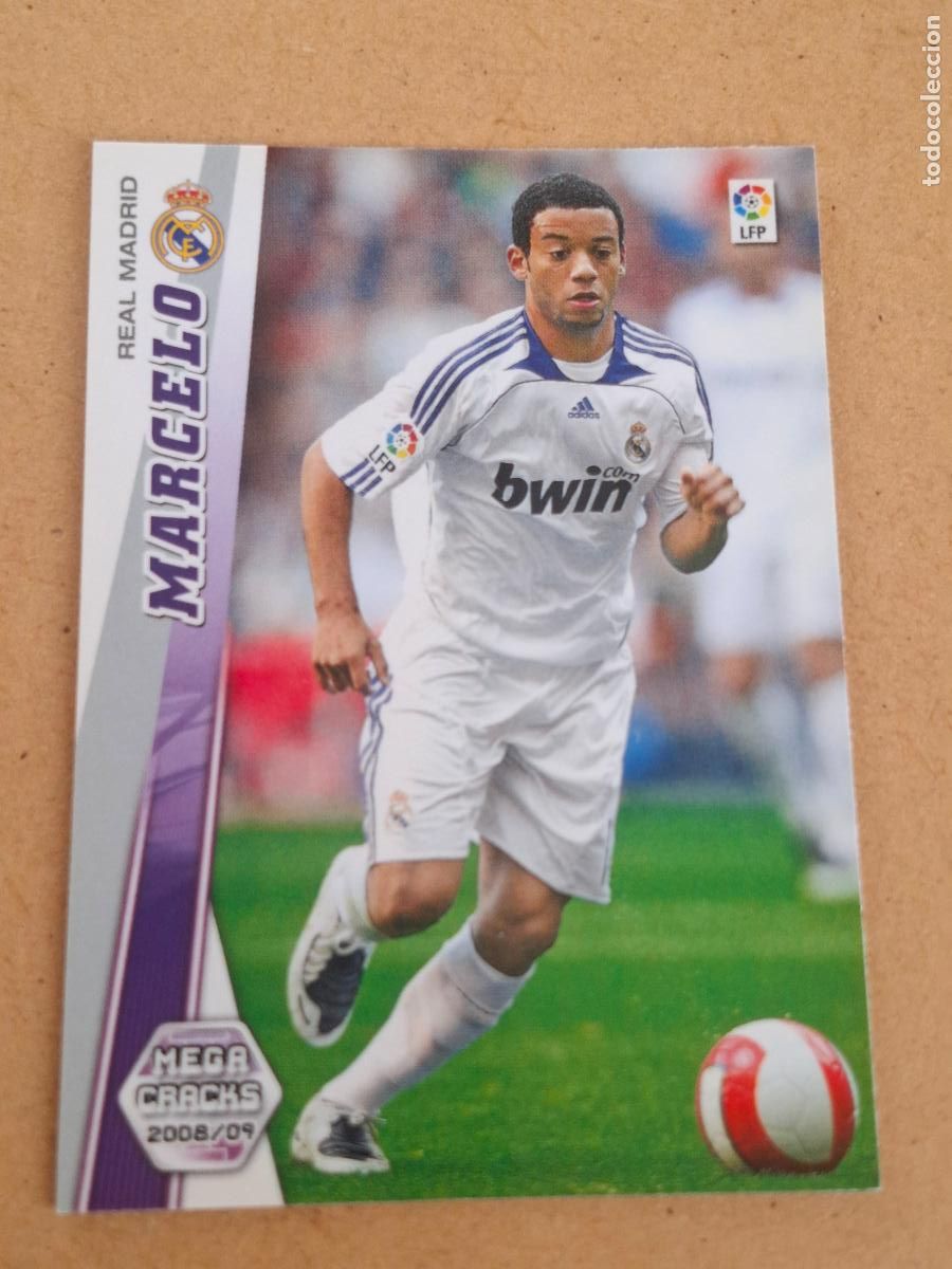 Football Stickers: MEGACRACKS 2008 2009 08 09 - PANINI - 152 MARCELO - REAL MADRID