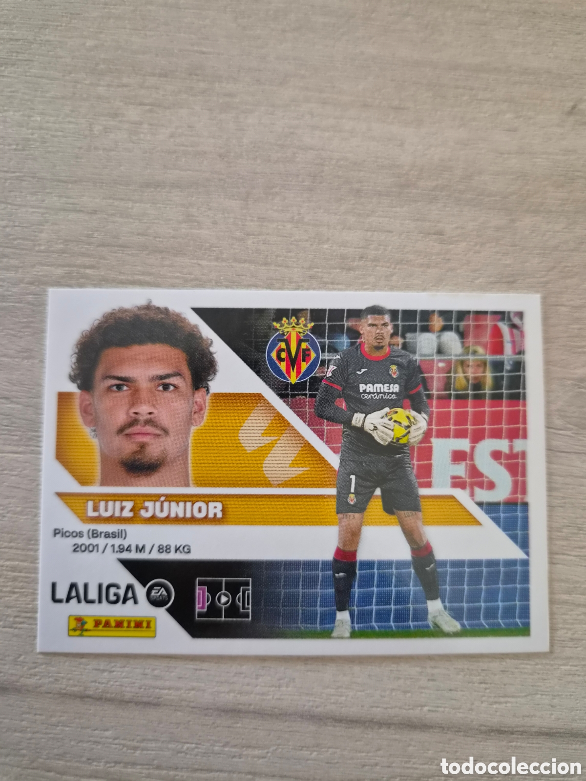 Football Stickers: N&deg;3 Villarreal Luiz Junior Liga Este 26/27