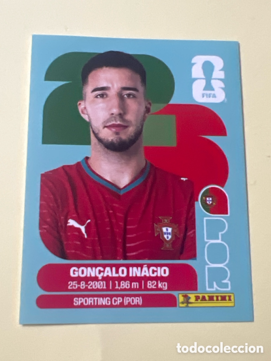 Football Stickers: C3242. POR8 POR 8 Gon&ccedil;alo In&aacute;cio Portugal Sticker Cromo FIFA World Cup 2026 26 Panini Mundial