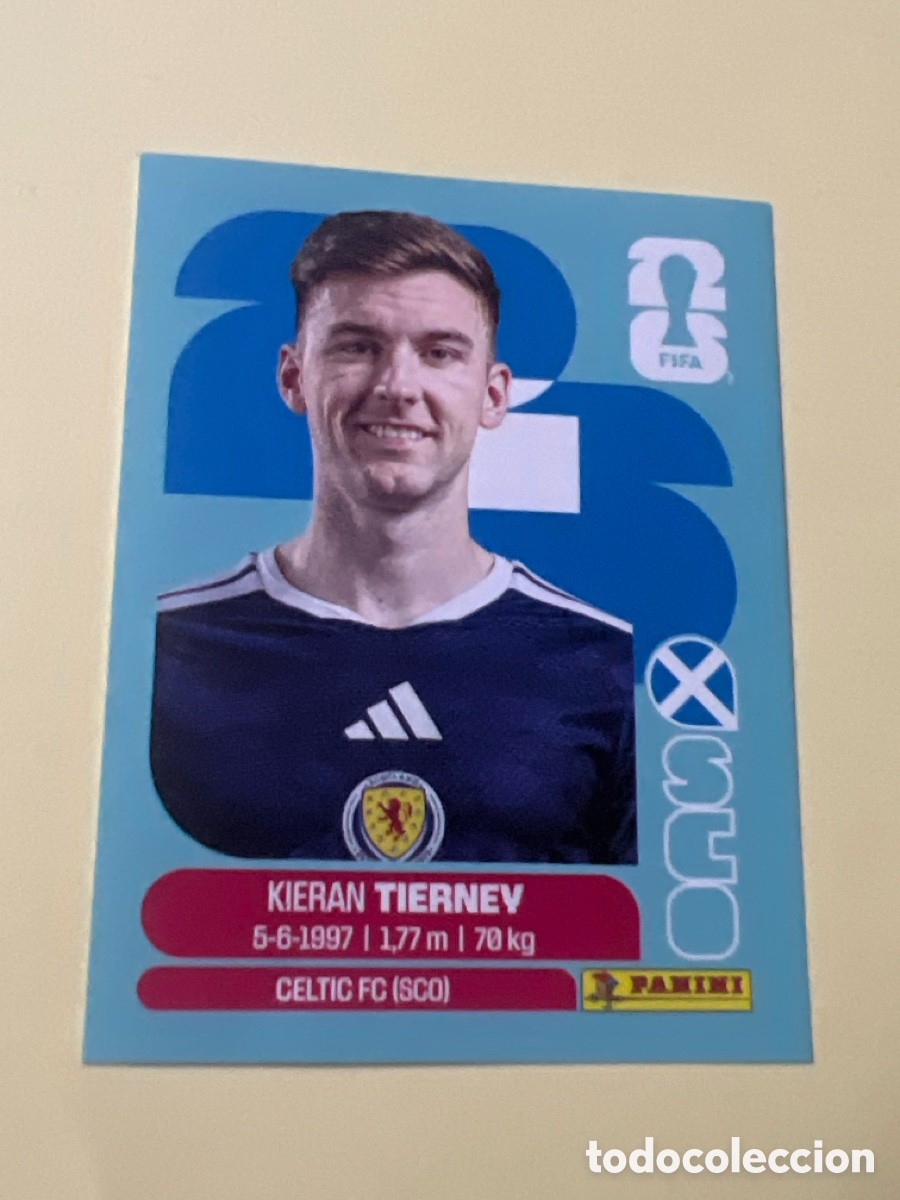 Football Stickers: C3243. SCO 4 Kieran Tierney, Escocia, Panini FIFA World Cup Mundial 2026 Sticker