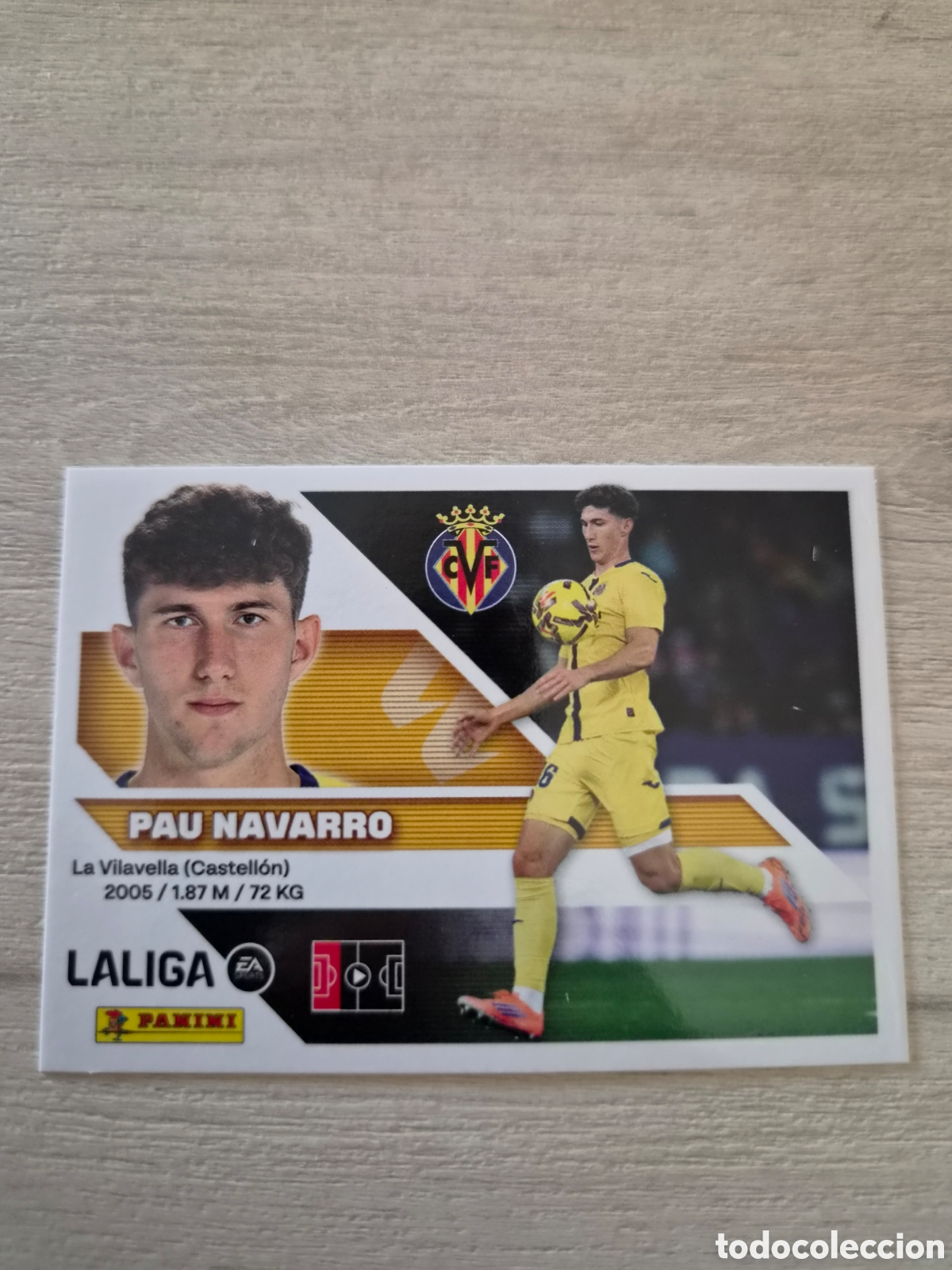 Fu&szlig;ball-Sticker: N&deg;6A Villarreal Pau Navarro Liga Este 26/27