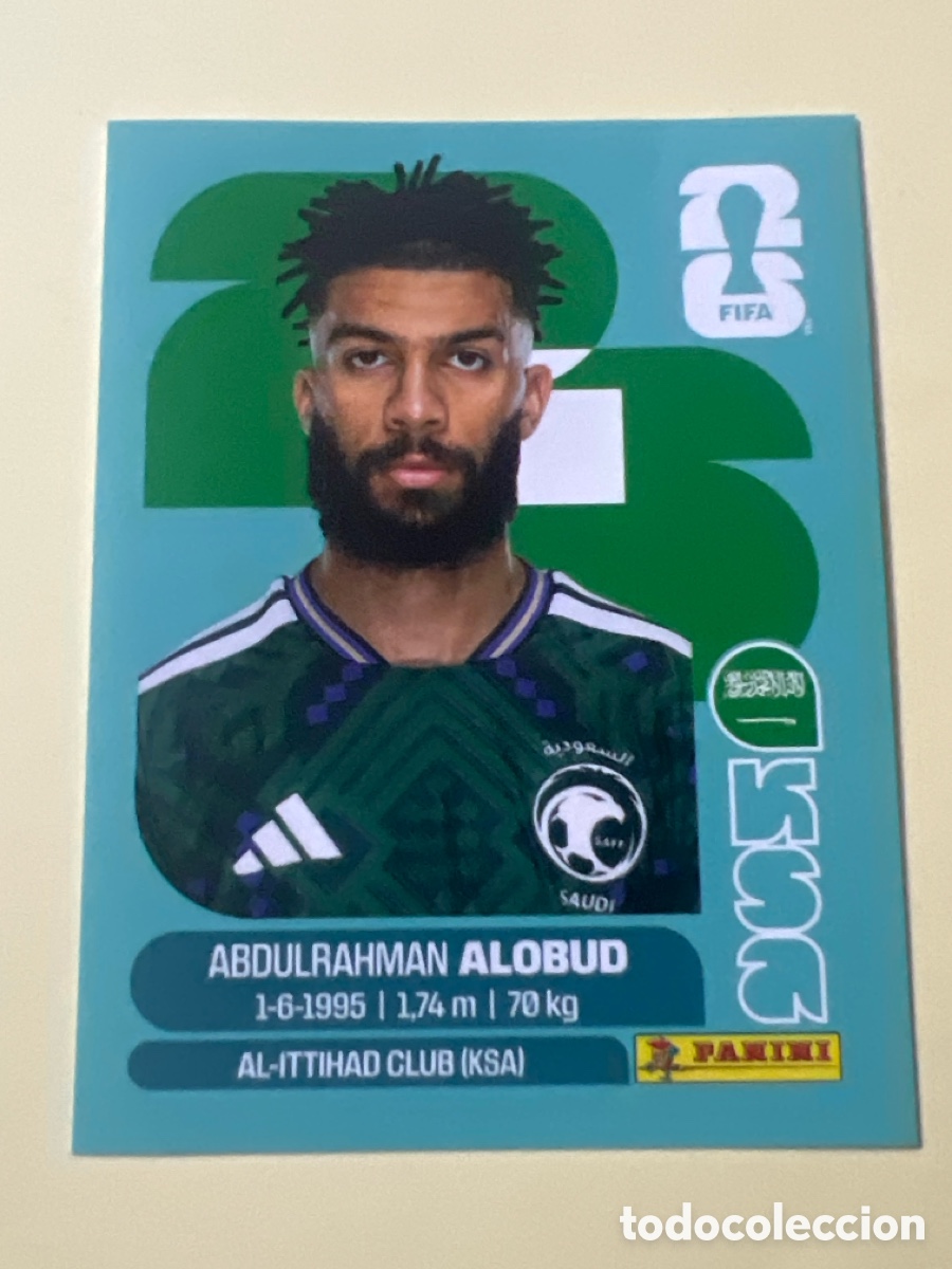 Cromos de f&uacute;tbol: C3246. ALOBUD ARABIA SAUD&Iacute; KSA 17 MUNDIAL F&Uacute;TBOL 2026 FIFA WORLD CUP PANINI SIN PEGAR
