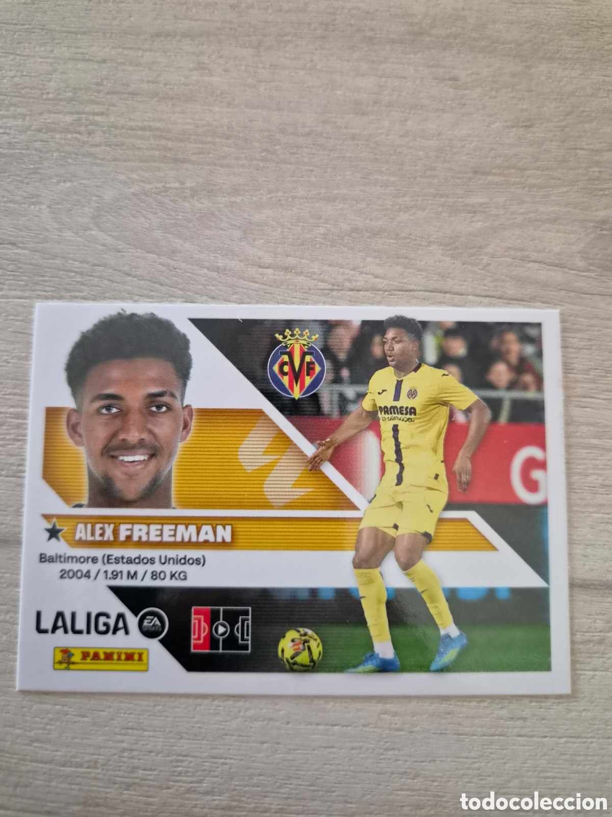 Cromos de f&uacute;tbol: N&deg;7B Villarreal Freeman Liga Este 26/27