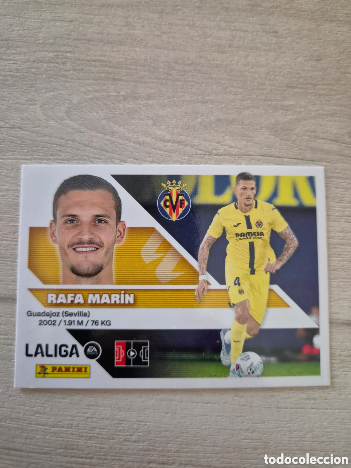 Cromos de f&uacute;tbol: N&deg;8B Villarreal Rafa Marin Liga Este 26/27