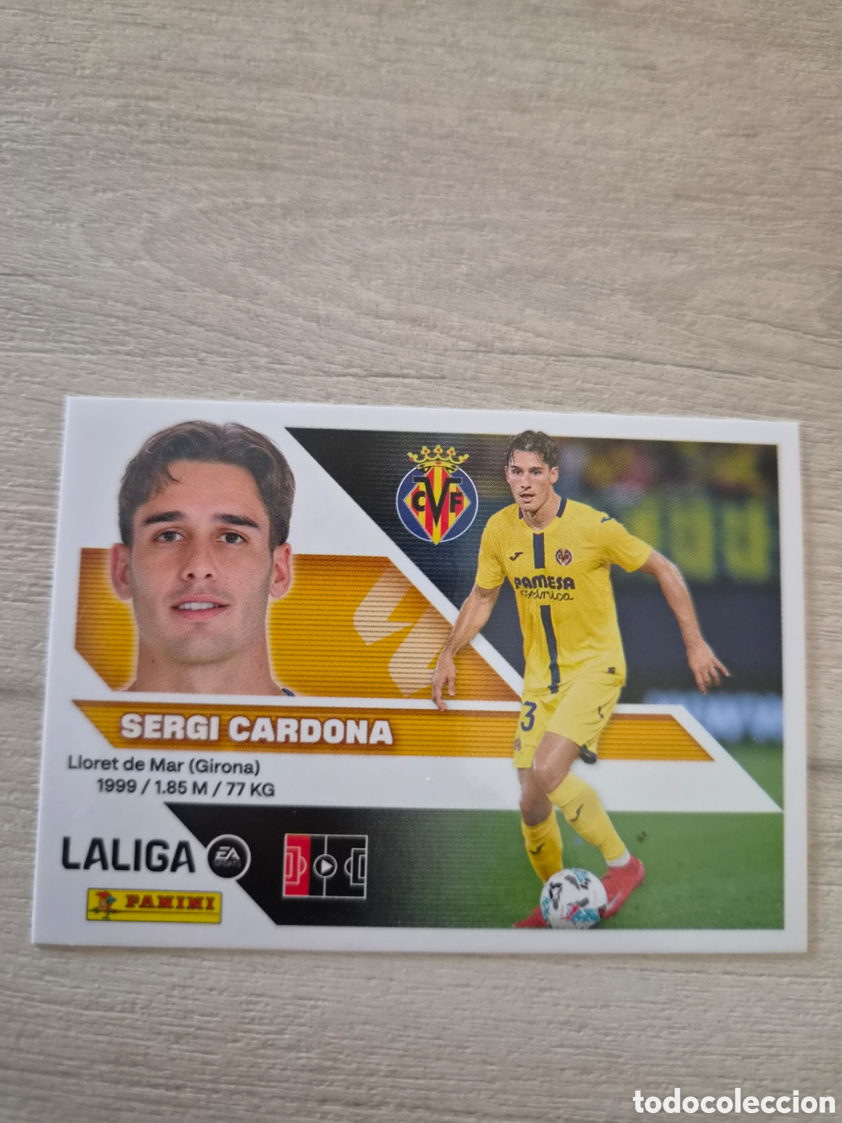 Cromos de f&uacute;tbol: N&deg;10 Villarreal Sergi Cardona Liga Este 26/27