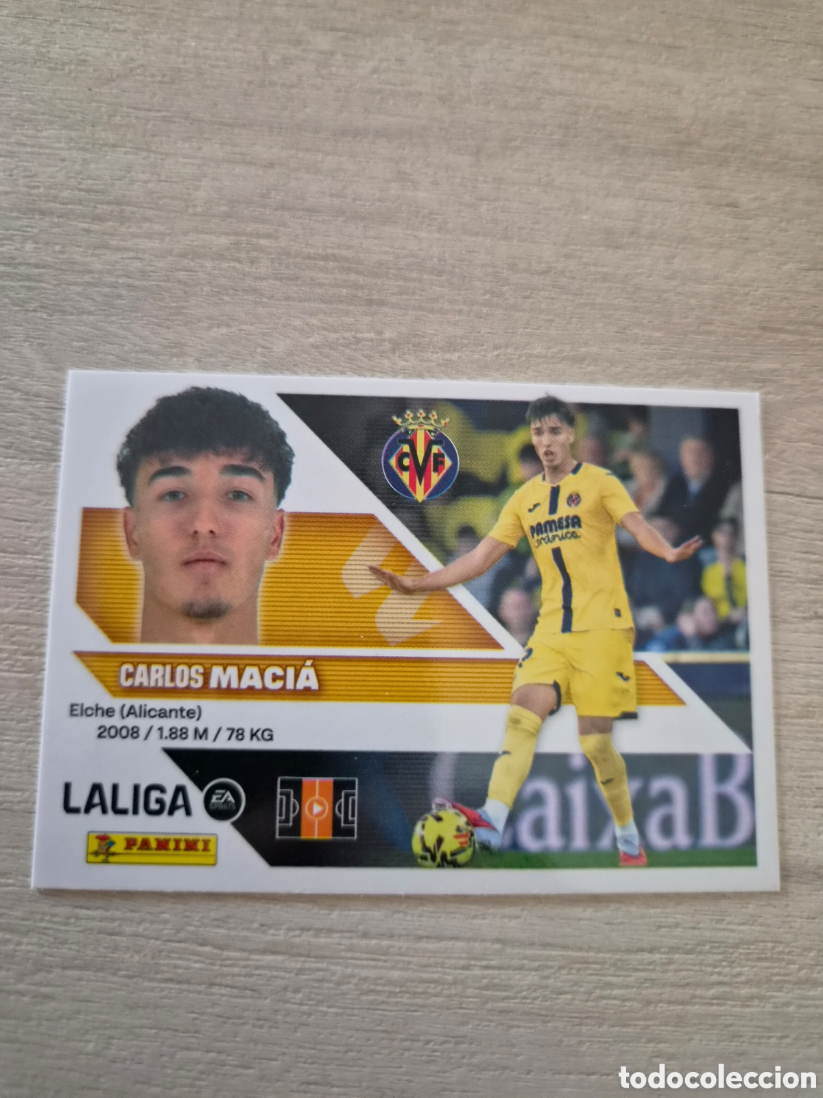 Cromos de f&uacute;tbol: N&deg;13 Villarreal Macia Liga Este 26/27