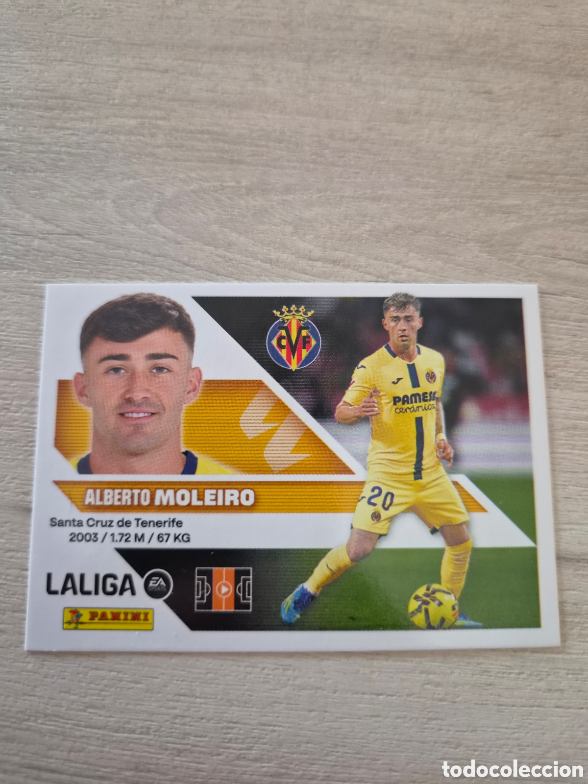 Cromos de f&uacute;tbol: N&deg;14 Villarreal Moleiro Liga Este 26/27