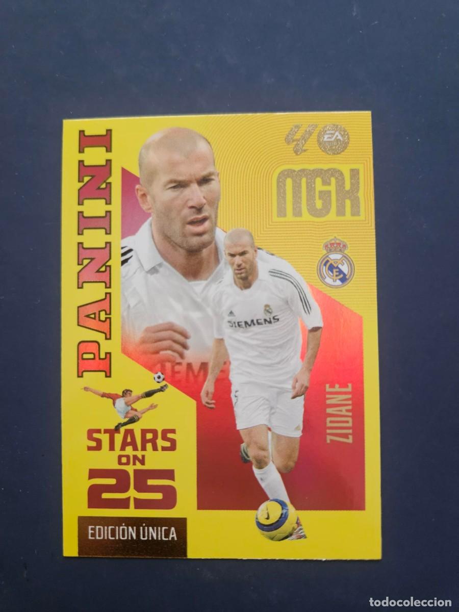 Cromos de f&uacute;tbol: N&ordm; 430 ZIDANE REAL MADRID STARS ON 25 EDICION UNICA MGK MEGACRACKS 26 27 2026 2027